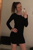 This dress is so incredibly flattering! When I think of the perfect little black dress, this is exactly what I imagine! The material is super comfy; I definitely recommend it! - Renee S.