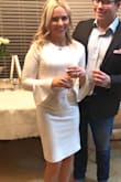 I wore this dress for my engagement party and it was perfect! It was not too tight or too loose on me and really accentuated my curves! - Emily B.