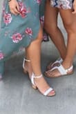 These match so many of my outfits - giving that final touch of a simple yet elegant look. The heel isn't big enough to make the shoes uncomfortable, although I did get a fair blister where the buckle is, which is expected of new shoes. - Angelena L.