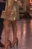 Loved this bag for an event! Looks so intricate and classy for the money. Just a heads up: there's a chain inside so you can wear like a purse. I went all NYE holding it like a clutch- champagne in one hand, clutch in the other... didn't realize the chain until I was a few glasses in. Would've been helpful to have realized sooner LOL 

Anyways, buy this. It's cute. - Alexandria N.