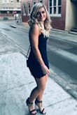 Wore this dress to a wedding and LOVED everything about it! Great quality. Does not stretch much, so make sure to order a size up if you are on the edge. I normally wear a size 4-6 in dresses and I ordered a small. - Alexis S.