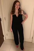 I got this and a dress for my company holiday party and ultimately decided on the jumpsuit. I never thought I'd be able to pull off a jumpsuit given my height, but this fit like a dream and made me look amazing. I got tons of compliments all night! It's also super comfy while looking super classy. - Jessica W.