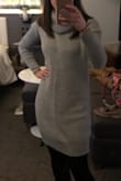 Great for cold weather! I bought this looking for something cute to wear in cold weather. Fit true to size and was not too baggy or frumpy. Very comfortable and thick enough to keep warm! - Ginny K.