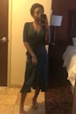 I actually LOVED this dress on me. I'm petite but the XS fit me perfectly. It was the right length, and I was able to tie the dress on the waist enough that it gave me a flattering silhouette. - Sierra E.