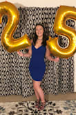 I normally don't wear bodycon style dresses, but I bought this one to wear to a club on my birthday. It fit so snug without feeling like it was suffocating me, and it stayed in place and didn't ride up! It photographed a little darker, but the color is actually a nice bright cobalt blue. - Julie S.