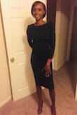 This dress was sexy. I love how I looked in this dress. The material felt good. I ordered the dress in a medium because I didn't want it to be to tight. Loved it! - Lamonica G.