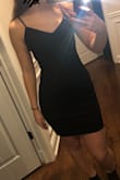 I'm usually a size small and almost ordered a medium based on the size chart, but after seeing the reviews a lot of people said it runs a little large, so I stuck with small. I'm glad I did because it fits just right! I would even say it's a bit loose at the hip area (which is weird because my hips are larger than any other part of the body) and it's very stretchy. It's not too short at all, and the material is good quality. Definitely DO NOT size up! - Kamila P.