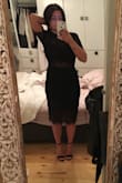 I was a little reluctant when it came to sizing of this dress because as stated it it's "fitted-very fitted at natural waist" so when I ordered a small, I figured when it arrived it wouldn't fit the nicest however it fit me perfectly! It hugged my body in all the right places and flattered my body shape! Lulus never seems to disappoint! - Daniela B.