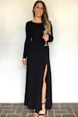 I liked this for a winter event where you need to keep warm. Love the slit to keep it still a bit sexy. - Nicole S.