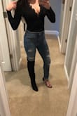 This bodysuit is so perfect. The material is perfect but thin enough where the thong part isn't annoying. Definitely ordering this in the red color as well. - Justine D.