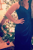 Absolutely love this dress, wore it to a Christmas party and got tons of compliments! Velvet is nice material, not cheap. - Caitlin A.