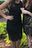 Fits me perfectly, not as much skin showing in the mid drift which is nice. - Caitlin A.