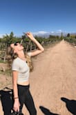 Love this crop top. It's skin tight just FYI. I don't mind that at all but just considered what you are looking for. Wore this shirt in Argentina and loved it! :) - Katelyn K.