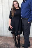 I usually wear an XL in Lulu dresses, this one seemed to fit a little larger around the shoulders, but it was hardly noticeable. This is one of the most comfortable dresses I own and might buy it in red and white also! - Felicia H.