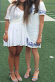 Love this dress! I wore it to my graduation ceremony and it was perfect! Not see through at all. - Sara C.