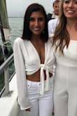 Love this top! I wore to an white-outfit party and it looked awesome paired with white jeans. Absolutely love this for summer or vacation. It can be tied to be more or less revealing as well! - Julia C.