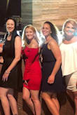 This is the perfect little black dress... but red! So great for going out and fits true to size! - Katy C.