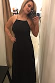 Didn't think I could go bra-less in this dress but ended up only having to wear sticky petals! It was amazing...even for big chested ladies. Great fit. I felt gorgeous. - Lydia O.