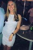 This dress is beautiful! I loved the icy blue color and the fit. However, for a girl with a bigger butt, it was a little tight. I would not go up a size because then it would be too loose everywhere else, so just a warning! Great for an office party/night out. - Shannon E.