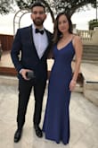 The dress is so simple, but beautiful! I wore it to my brother's wedding and received so many compliments. I had to do some alterations since the dress is really long for my height. Hemmed the bottom 1 inch and the straps. I'm so happy I ordered this dress!! - Loris G.