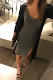 Love the weight of this sweater dress. I wanted something heavier to use as a cardigan over bodycon dresses since winter temps in LA drop significantly at night. Wished it came in more colors! - Christina T.