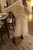 It's absolutely gorgeous. I love the material. It's flowy. The length is perfect. I wore with a matching colored sweater and boots. It also fit perfectly around my waist. I think it's great for many occasions whether it's work, a night out, or it can be dressed down. - Tania J.
