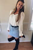 I'm obsessed with this skirt! The perfect amount of stretch and length. Fits like a glove, but not too tight. - Scarlett B.