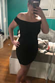 Got this dress to wear for formal night on my upcoming cruise and I can't wait to wear it. I normally would order an extra large but they did not have it so I went with large. It is so stretchy and fits perfect. It's very flattering even after just having had a baby 5 months ago. - Brittany S.