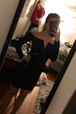 Loved the fit/look/color of this dress, but ended up returning for a different one. Beautiful and fits true to size (unless you have a smaller chest then I would size down). - Lexi G.