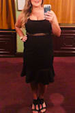This dress was amazing. I took this with me to Stockholm to wear to the ballet at the opera house. I felt classy and elegant but beautiful and sexy as well. The material was thicker which was great for the cold Swedish air. I am a 38ddd so finding a dress that is stylish and a little sexy without being in your face is hard. I didn't feel overly exposed in this dress which was great. I didn't have to wear a bra either which is nice so I didn't have to try and keep straps hidden. - Brandy S.