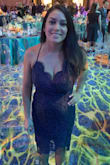 I bought this dress with a few others for a gala. It looked beautiful on everyone in the reviews who had different body types. I received many compliments and loved it! - Lucila R.