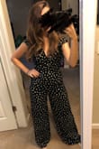 LOVE this one. I got it on a whim and I'm so happy I did. HOWEVER! The legs are soooo long I put myself in my highest heels and they still drag. I will be hemming these. - Nikki C.