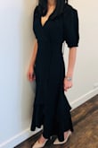 Beautiful dress, I like the design, but doesn't work for my petite body at all. Even the XS, the top part is too roomy and the skirt part is way too long like a maxi on me. If you're taller go for it, it's a nice dress. - Jules M.