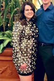 This was my first Lulus purchase and my first ever form fitting dress and the fit was amazing!!!!  I do suggest going one size up than your normal and make sure you hair is pinned up because your hair will get stuck to the sequence! But other than that, I was extremely satisfied!!! - Amanda B.