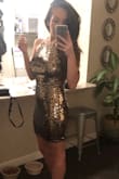 Love this dress! Can't wait to wear it out! This dress does not have stretch. - Nicole H.