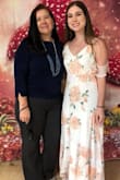 I wore this dress at my bridal shower and received many compliments. The dress was perfect for the occasion and flowed nicely. The dress was long even with 3 inch heels, which was the only problem. Would definetly recommend this dress! - Kara S.