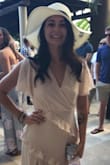 This dress is so cute! I wore it as my rehearsal dress for brunch and received a ton of compliments! I was in between a small and a medium and am glad I chose the small! - Kayla S.