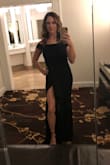 So many compliments!! I'm short, so naturally, I had to get it hemmed. I also opened up the slit more and tacked the ruffles, but it was so comfortable and fit perfectly otherwise!! - Meghan R.