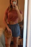 Super cute crop top! The perfect length. Fits true to size. - Charla F.