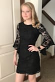 My daughter wore this dress for her high school winter simi formal and she looked amazing! It fit true to size and the length was just right; not to long, not too short. I'm sure she will get plenty of wear out of it since it's not too formal, either. - Rebecca J.