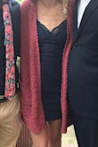 Dress fits a little small if you have longer legs! It slid up some on me, I had to pull it down quite a few times. BUT I love the dress! I wore it to a fall wedding with a cardigan and it was perfect with a pair of heels. I will definitely wear it again! - Tiffany B.