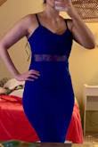 I'm 5'11". Super sexy dress. All the way to my knee. Great material - Melissa O.