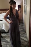I have a lot of weddings to go to and wanted a dress that I could change up for each wedding. I was pleased with this dress and got a lot of compliments. Pros: It was fun to change up the style of wearing it. The fabric was super soft. It fit true to size. The color selection was nice. Cons... kinda: I would recommend breast petals, pasties, or a strapless silicone bra for this dress. Some might not find this a con, but it was an extra expense for me. The fabric is heavy. I didn't mind at all when I wore it, but hanging it up was rough on my hanger. The dress is very long, so keep that in mind when you order. Think about wearing heels. No real cons, would recommend this dress and website. - Peter L.