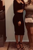 Amazing. True to size fit with a little stretch! Material is high quality! Wore it with simple one-strap heels. Got many compliments. - Rosalia S.