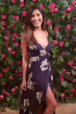 Beautiful dress that flowed nicely when dancing. Length was great with some 3 inch wedges. Be careful with the top! When you sit or turn your chest while seated, the top puckers and you need to make sure your girls are still hidden. I used bra tape to hold the fabric to my chest. - Becca P.