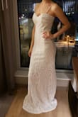 Perfect length to wear with heels. Lost a few sequins, but otherwise held together well. I recommend wearing straps with it. - Malory W.