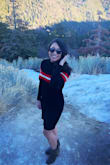 This sweater dress fit perfectly, like a glove! I love the red & white stripe. The arms are a little long even though I ordered XS, so I had to fold them. This dress can go with any style of shoes, which is great. In this picture, I paired this dress with Lulus Evilin Stone High Heel Ankle Booties. - Della D.