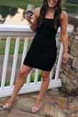 Loved this. Wore to my cousins wedding and got lots of compliments. Simple black dress. - Kassidy M.