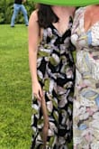 This outfit is stunning. It is super comfy. I didn't like the legs were open all the way up so I sewed it mid-thigh so I don't need to worry about the wind. I have small breasts (34B) and the top fits just right. I really like it and highly recommended it. - Andrea G.