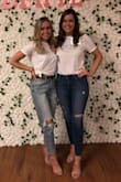Super cute, however they were a little loose on me and the legs were a tad too short too roll them like I wanted to. I have long legs though for my height so that's on me. Paired it with a belt and it stayed up most of the time, but still were kinda loose. (I'm on the left in the pic) - Caitlin D.